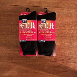 Men’s Heated JL Thermo Insulated Socks 2 Pairs Size L- Original Price $24/each